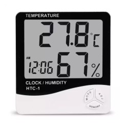 Temperature Humidity Time Display Meter with Alarm Clock-HTC-1 Temperature Humidity Time Display Meter with Alarm Clock-HTC-1