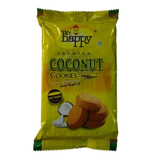 Mr. Happy Coconut Cookies 175gm (pack of 12)