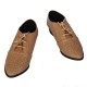 Sunshine Ladies leather Coffee Pointed Shoes