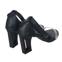 Sunrise Black Hollow Block Heels Sunrise Black Hollow Block Heels