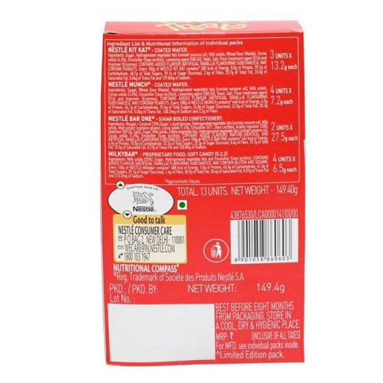 Nestle Chocolate Party Treats 149.4gm Pack