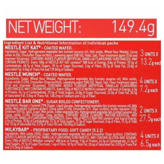 Nestle Chocolate Party Treats 149.4gm Pack