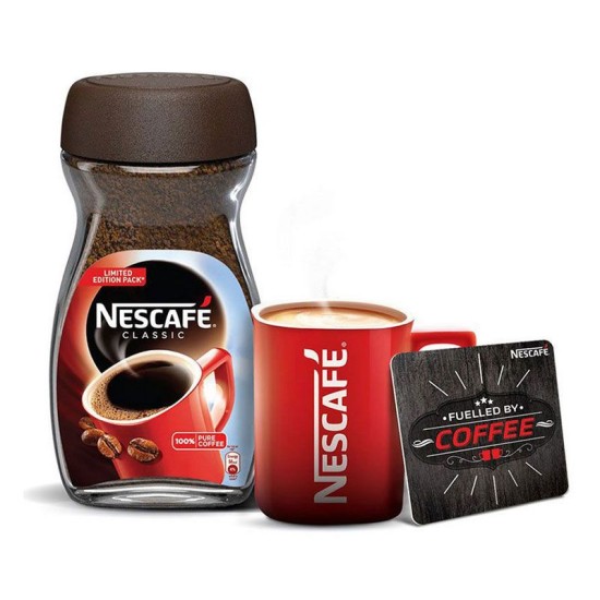 Nescafe Classic Dawn Coffee with Free Red Mug 100gm