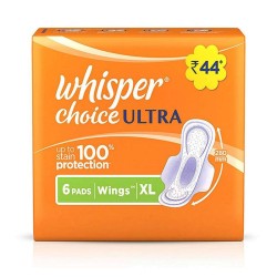 Whisper Choice Ultra Sanitary Pads Large Size 6 Piece Whisper Choice Ultra Sanitary Pads Large Size 6 Piece