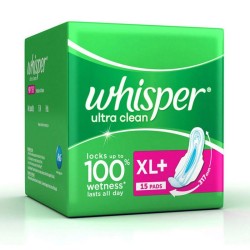 Whisper Ultra Sanitary Pads XL Plus wings 15 Count Whisper Ultra Sanitary Pads XL Plus wings 15 Count