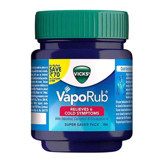 Vicks Vaporub Vaporizing Ointment 50gm