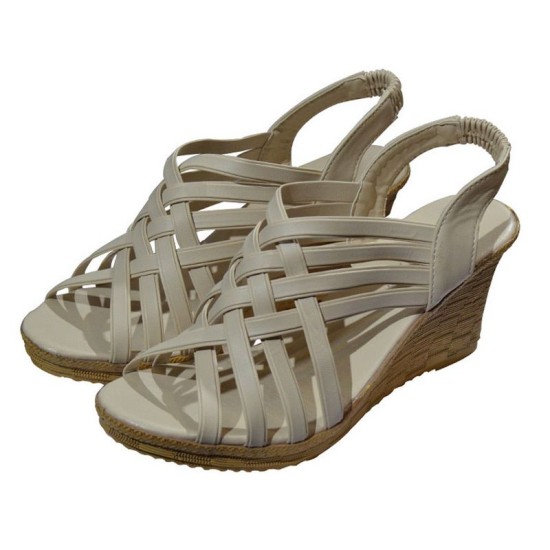 Cream Ladies Wedge