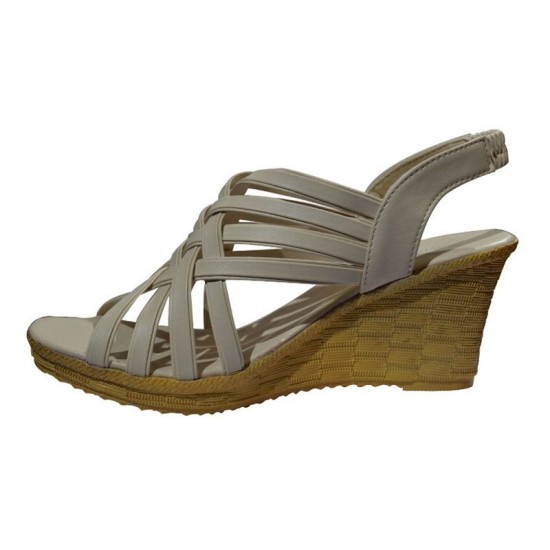 Cream Ladies Wedge