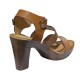 Camel light Block Heels