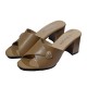 Nicola Sandy Semi Block Sandals