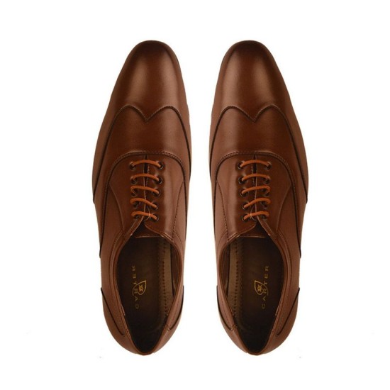 Men's Coffee Brown Leather Shoes