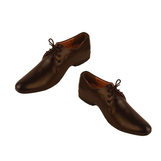 Men's Dark Chocolate Leather Shoes