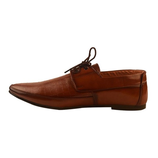 SunBurst Brown Leather Shoes