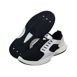 White Black elastic round lace Shoes White Black elastic round lace Shoes