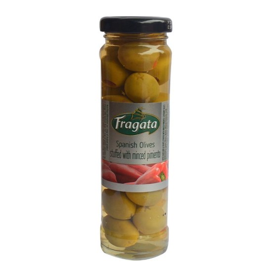Fragata Spanish Green Queen Olives Stuffed with Minced Pimiento 142gm