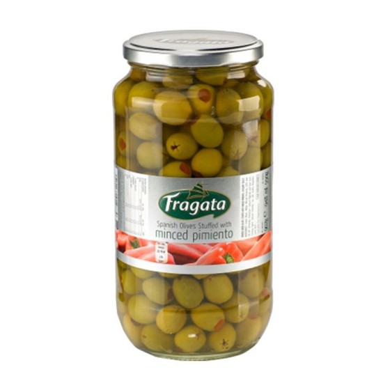 Fragata Spanish Green Queen Olives Stuffed with Minced Pimiento 935gm