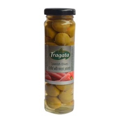 Fragata Spanish Green Queen Olives Stuffed with Minced Pimiento 450gm Fragata Spanish Green Queen Olives Stuffed with Minced Pimiento 450gm