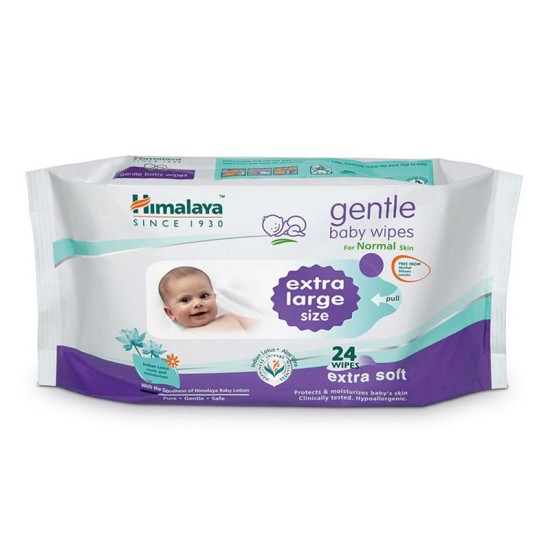 Himalaya Extra Large Gentle Baby Wipes 24