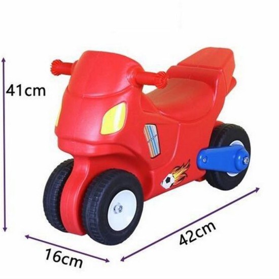 Four-Wheeled Bike Ride-On Red