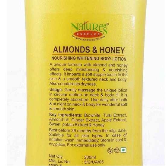 Nature's Essence Whitening Body Lotion Almond and Honey 100ml