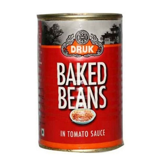 Druk Baked Beans In Tomato Sauce Can 450gm