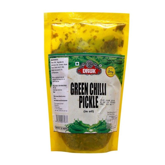 Druk Green Chilli Pickle 200gm