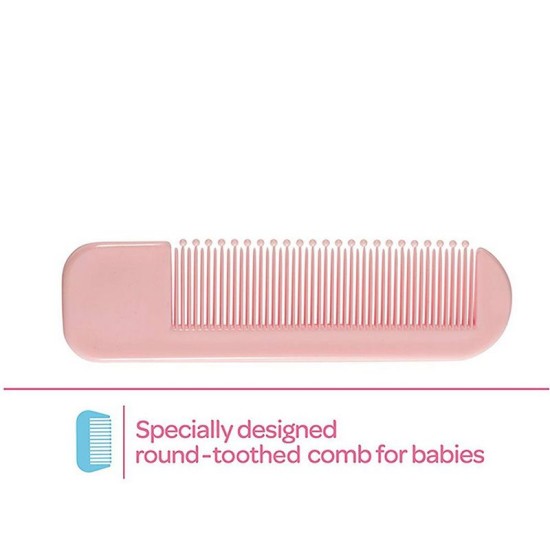 Johnson's Baby Gift Set with Organic Cotton Bib & Baby Comb (5 Piece)