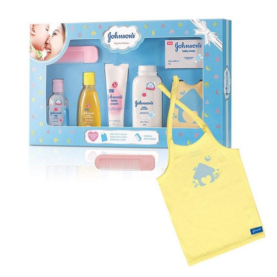 Johnson's Baby Gift Set with Organic Cotton Baby T-Shirt (7 Pieces)