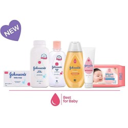 Johnson's Baby Gift Set with Organic Cotton Baby Dress (8 Pieces) Johnson's Baby Gift Set with Organic Cotton Baby Dress (8 Pieces)