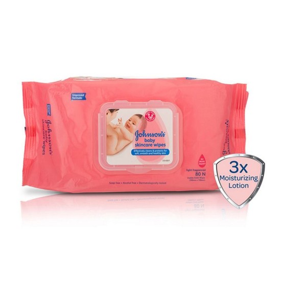 Johnson's Baby Skincare Wipes - 80N Usable Cloth Wipes
