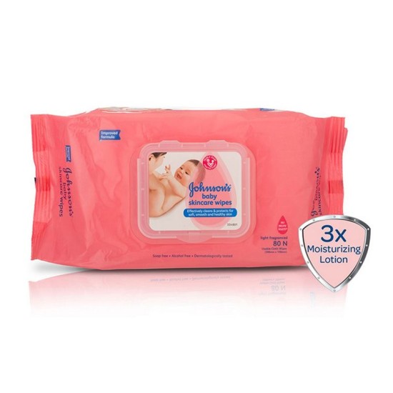 Johnson's Baby Skincare Wipes - 80N Usable Cloth Wipes Johnson's Baby Skincare Wipes - 80N Usable Cloth Wipes