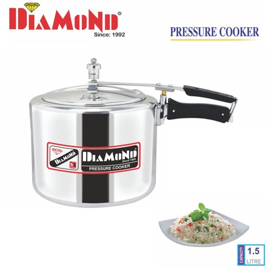 Diamond Aluminium Pressure Cooker 1.5 Litre