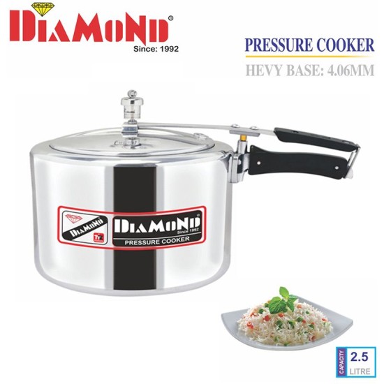Diamond Aluminium Pressure Cooker 2.5 Litre