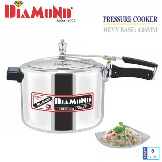 Diamond Aluminium Pressure Cooker 5 Litre