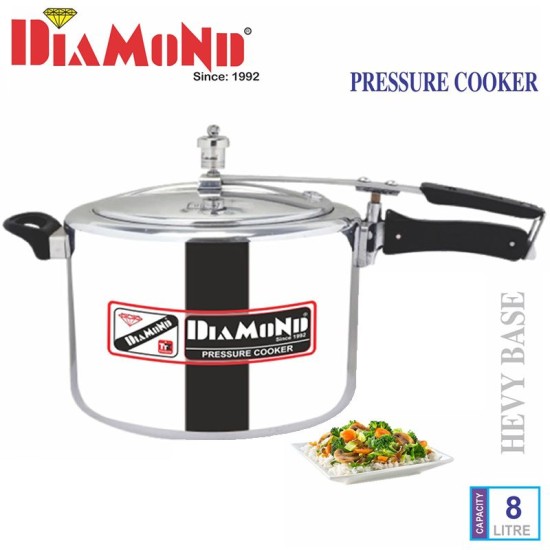 Diamond Aluminium Pressure Cooker 8 Litre