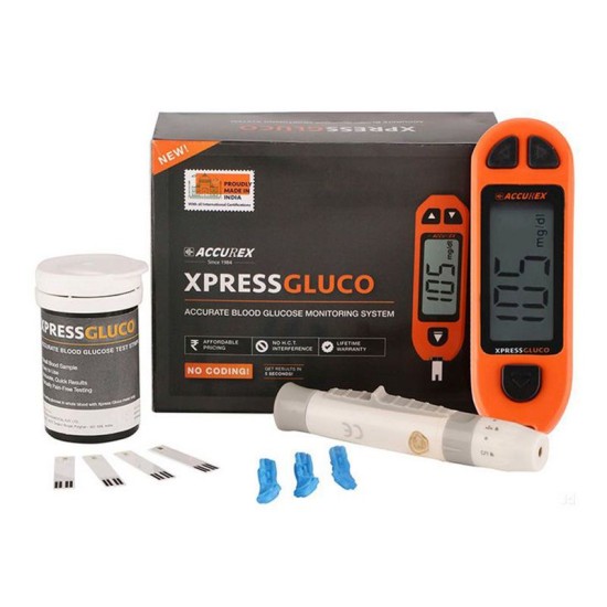 XpressGluco - Accurate Glucometer Diabetes Machine