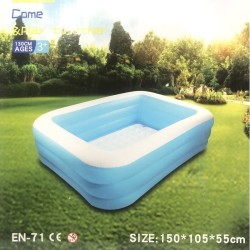 Multicolour Swimming Water Pool For Kids - 150 Cm / Inflatable 3 Ring Swim Bath Tub For Children Baby Multicolour Swimming Water Pool For Kids - 150 Cm / Inflatable 3 Ring Swim Bath Tub For Children Baby