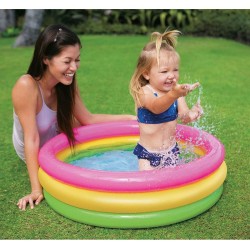 Multicolour Swimming Water Pool For Kids - 86 Cm / Inflatable 3 Ring Swim Bath Tub For Children Baby Multicolour Swimming Water Pool For Kids - 86 Cm / Inflatable 3 Ring Swim Bath Tub For Children Baby