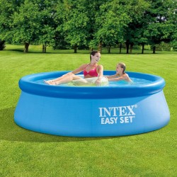 INTEX Easy Set Blue Swimming Water Pool For Kids 244cm  / Inflatable Swim Bath Tub For Children Baby INTEX Easy Set Blue Swimming Water Pool For Kids 244cm  / Inflatable Swim Bath Tub For Children Baby