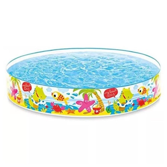 INTEX Multicolour Swimming Water Pool For Kids-122cm Swim Bath Tub For Children Baby