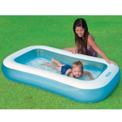 INTEX Swimming Water Pool Rectangle Blue For Kids-166cm / Inflatable Swim Bath Tub For Children Baby INTEX Swimming Water Pool Rectangle Blue For Kids-166cm / Inflatable Swim Bath Tub For Children Baby