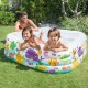 Swimming Water Pool Rectangle Blue For Kids - 159cm / Inflatable 3 Ring Swim Bath Tub For Children Baby