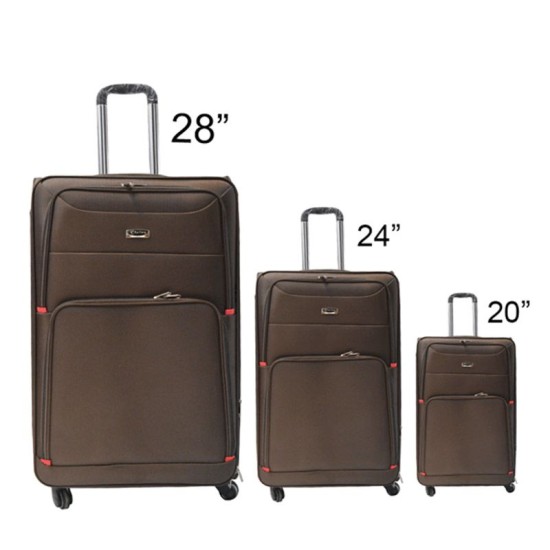 Rui Feng Brown Trolly Luggage Bag