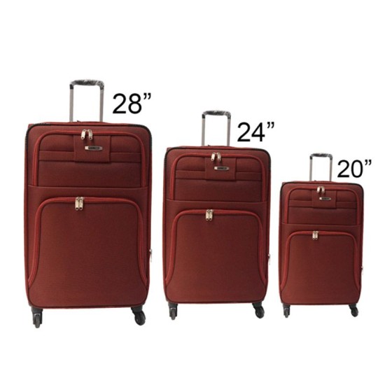 Smart Polo Red Trolly Luggage Bag