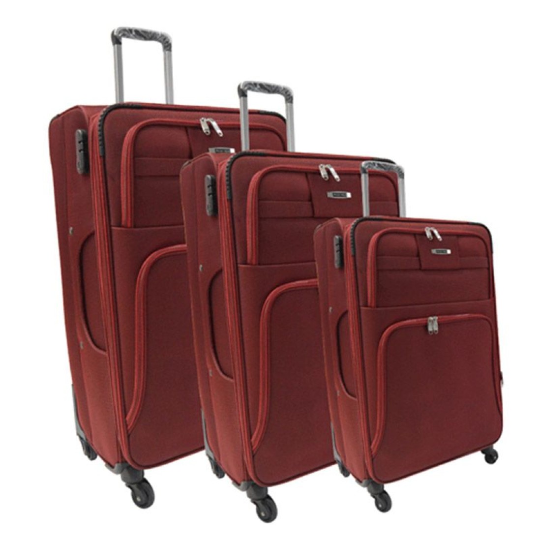 Smart Polo Red Trolly Luggage Bag