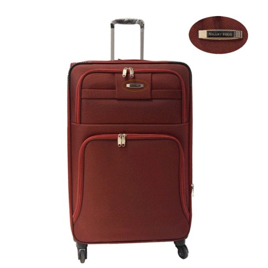 Smart Polo Red Trolly Luggage Bag