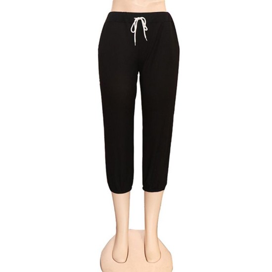 Black Women Cotton Joggers