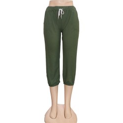 Green Women Cotton Joggers Green Women Cotton Joggers