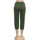 Green Women Cotton Joggers