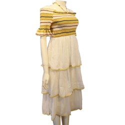 Yellow Off- Shoulder Dress Yellow Off- Shoulder Dress